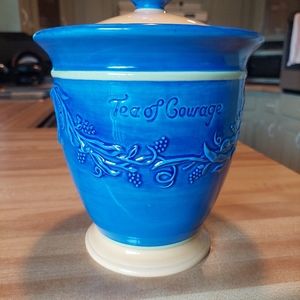 COPY - Pfaltzgraff Canister, Tea of Courage.  Make an offer!!